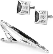[KUHBDIE] Men's Business Tie Clip Set Copper Clip Collar Clip Casual Daily Work Best Man Party