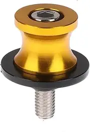 Cardan Crash Slider Protector Motorcycle Swing Arm Sliders M8 Swing Arm Slider Stand Screws Swingarm Spools for Lifting Pin Screw Rear Sliders M8 Threads M8 Swingarm Spools CNC Machining(Yellow)