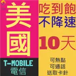 T-MOBILE 美國上網卡 不降速 10天 美國 加拿大 墨西哥 網路 網路卡 上網卡 SIM卡 美國網卡  美加墨