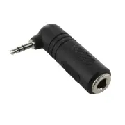 3.5mm STEREO Male to 6.35mm 1/4" STEREO Female Right Angle Audio Adapter