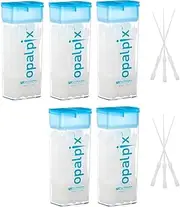 Opalpix Dental Picks (5 Pack) 32ct in Each Pack. Toothpicks. Plastic Tooth Dental Pick Oral Care Soft Gum Floss Picks.Will NOT Break or Splinter