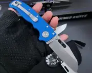 New Fast Open D2 Steel G10 Handle Back Lock Pocket Folding Knife AD20BS