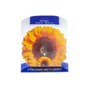 Tablemates - Sunflower Set of 4 Placemats and 4 Coasters