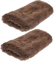 [BESPORTBLE] Fluffy Faux Fur Hand Muffs for Women Warm Winter Ear Muffs Ladies Hand Warmer Insulated Portable 2 Pack