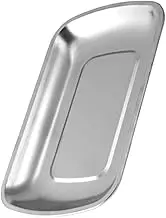 ELAYARD 1pc Stainless Steel Snack Plate Appetizer Dish for Fruits Desserts Afternoon Tea Dishwasher Safe Tableware for Home Restaurant Picnics