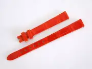 Van Cleef & Arpels Shiny Orange Alligator Strap 10.5mm for Sweet Charms 21mm New