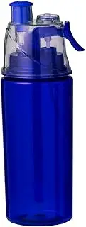 noTrash2003 600ml Mist Water Bottle with Atomizer Spray Mist for Outdoor Hydration Cycling Climbing Hiking Mountaineering Gym Beach in 3 Colors (Blue)