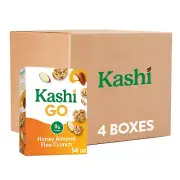 GO Breakfast Cereal, Family Breakfast, Fiber Cereal, Honey Almond Flax Crunch (4