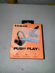 SKULLCANDY PUSH PLAY Active Bluetooth Buds Phones In Ear Water Resistant BLACK