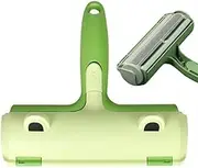 Pet Hair Remover Roller, Self-Cleaning Lint Roller - Dog & Cat Fur Remover for Sofa, Bed, Carpet, Furniture, Car Seat and More (Green, One Size)