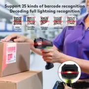 Wireless industrial 1D 2D Barcode Scanner with Screen For Warehouse inventory
