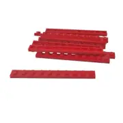 10 NEW LEGO Plate 1 x 10 Red