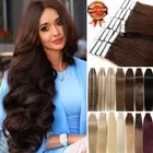 CLEARANCE European Thick Tape In Remy Human Real Hair Skin Weft Extensions 150G