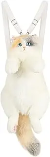 [Generic] Simulation Backpack Cats: Handmade Animals In Cat, Calico Cat Backpack Stuffed Calico Calico Bag, Handmade Animals Bag In | Toy P, Standard model-no scarf, Consulte la descripción
