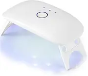 MAGIC ARMOR UV/LED Nail Lamp for gel nail polish, Mouse Shape Nail Lamp 12W Portable Nail Lamp for nail glue gel Builder Gel, mini Nail dryer uv nail light (white)