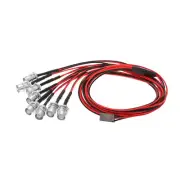 8PCS 1:8 1:10 RC Car Red&White Color LED Lights For Traxxas Tamiya HSP SCX10 D90