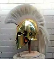 Antique Corinthian Medieval Greek Style Knight Helmet with Mess-