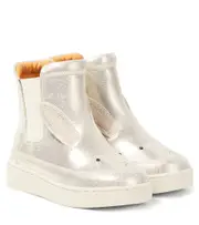 [Donsje] Donsje Theera metallic leather boots UK 5 silver