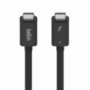 Belkin Connect Thunderbolt 4 Cable 1M Passive - Black(INZ003bt1MBK),40Gbps,100W Power Delivery,Thunderbolt 4 certified,USB4 Compliant,2 Years Warranty INZ003bt1MBK