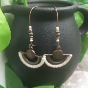 3” Bronze-tone Earring Set Bohemian Retro Dangle Drop Hook New Free Ship 9978