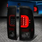 [LED RED C-SHAPE]FOR 90-97 FORD F150 / SUPER DUTY TAIL LIGHT BRAKE LAMP TINTED (for: Ford)