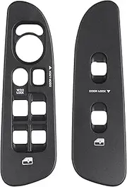 5HZ71XDVAE Driver & Passenger Power Window Door Lock Switch Black Panel Bezel Compatible with Dodge Durango Dakota Ram 1500 2500 3500 Sprinter 2500 3500, Front Right & Left