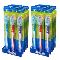 在飛比找Coupang 酷澎優惠-Oral-B 歐樂B 閃亮清潔牙刷+衛生帽牙刷展示架