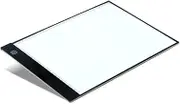 TEHAUX Writing Desk Light Board LED Drawing Picky Pad Illuminating Board A4 Copy Board Black