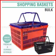 Plastic Shopping Baskets Basket Hand Business Supermarket Store Shop Bulk