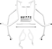 Motorcycle engine bumper For D&UCATI For DesertX 2022 2023 2024 Motorcycle Engine Guard Crash Tank Bar Bumper Upper Fairing Frame Protector MKYKEGEAVF(White)
