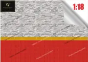 1:18 - 1:24 scale garage wall - Peel and Apply adhesive sheets. 176