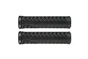 Lizard Skins Charger EVO Lock On Grips - Black With Black Clamps