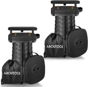 2 Pack Folding Camping Stool, Square Collapsible Portable Stool,Collapsible Stoo