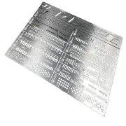 13 in 1 Stainless Auxiliary Stencil Templates For 1/100 1/144 MG Gundam Model