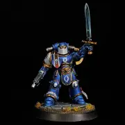 IN STOCK Ultramarine lieutenant primaris painted Warhammer Toy Soldier
