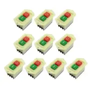 Starts Stop Button Switches on/Offs 10A/380V BenchDrillingMachine CuttingMachine