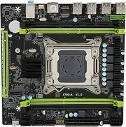 LGA 2011 Motherboard, X79G-A M-ATX Motherboard for Intel Xeon E5 V1 V2, Core I7 CPU, PCIE 16X, 4xDDR3, 4xSATA2.0, 12xUSB2.0, 1xNVME M.2, 1x8pin,1x24pin
