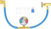 WOONEKY 1 Set Supplement Pipe Gauge Condition Car Charging Pipe Conditioning Automotive Auto Accessories Air Conditioning Pressure Gauge Car Supply Pvc