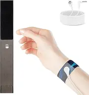 [BESTING] Grounding Strap, 53% Pure Silver Fiber Grounding Wristband Grounding Therapy Wrist Strap Elastic Earth Connected Bracelet with 16.4ft Grounding Cord