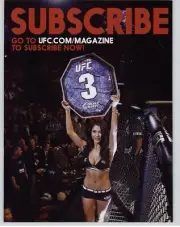 2013 UFC Magazine Subscription Promo Print Ad Sexy Ring Girl Model Photo Art
