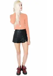 [Mink Pink] Heavens Devil PU Shorts