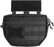 Tactical Drop Dump Pouch Molle Tool Pouch with Hook & Loop Carrying Kit Bag for Vest Chest Rig