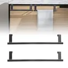 2x Over Door Towel Holder Rack Kitchen Bathroom Rail Cupboard Hanger Bar Hook XX