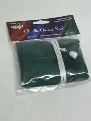 Hodge Alto Clarinet 100% Silk Swab, Pulls Through Fully Assembled - Green