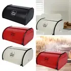 Bread Box Kitchen Counter Roll Top Bread Bin for Pantry Coffee Shop Entrance
