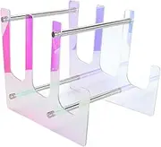 Colorful Acrylic Mechanical Keyboard Display Stand 3 Tier Shelf Gaming Storage Scene