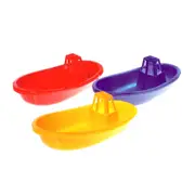 3x Plasto Tug Boat Bath Outdoor Beach Water Fun Play Toy Kids/Children 1+ Assort