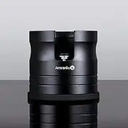 Amrankuo Coffee Portafilter Holder| Espresso Tamper Stand| Aluminum Alloy Espresso Holder| With Non-slip Base| Suitable For Most 58mm Coffee Machin Portafilter| (58mm, Black)