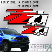 Colorado Z71 Offroad 4x4 Sticker Pack for Holden MY17 MY18 MY19