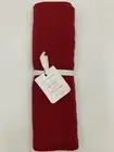 Williams Sonoma Linen Double Hemstitch Table Runner Dark Red 16 x 108 #G810-5